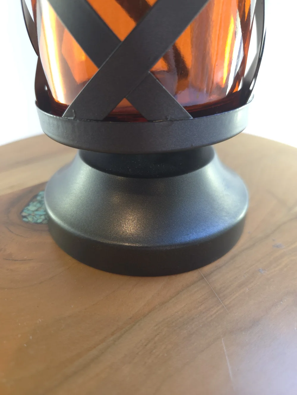 Infinity Table Torch Orange Patio Garden Light